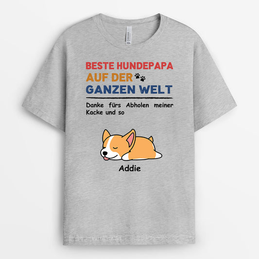 0935AGE1 Personalisierte Geschenke T Shirt Hunde Hundemama Hundeliebhaber Hundebesitzer