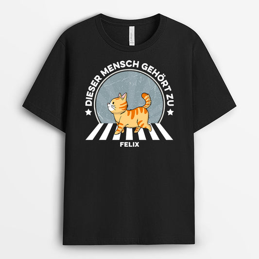 0936AGE1 Personalisierte Geschenke T shirt Katzen Katzenliebhaber Katzenbestzer