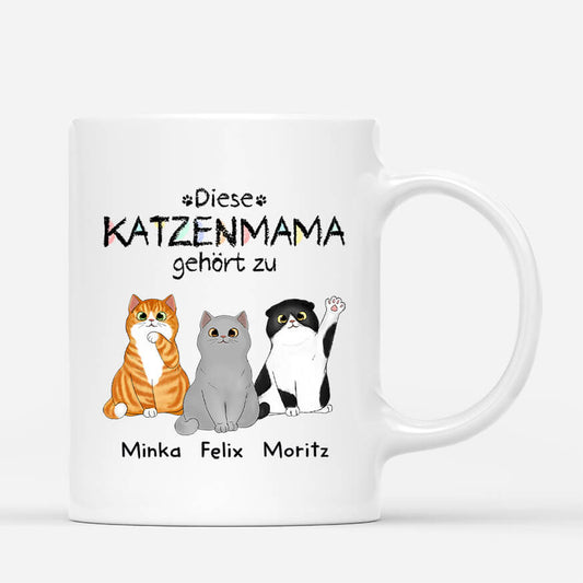 0938MGE1 personalisierte diese katzenmama gehort zu tasse