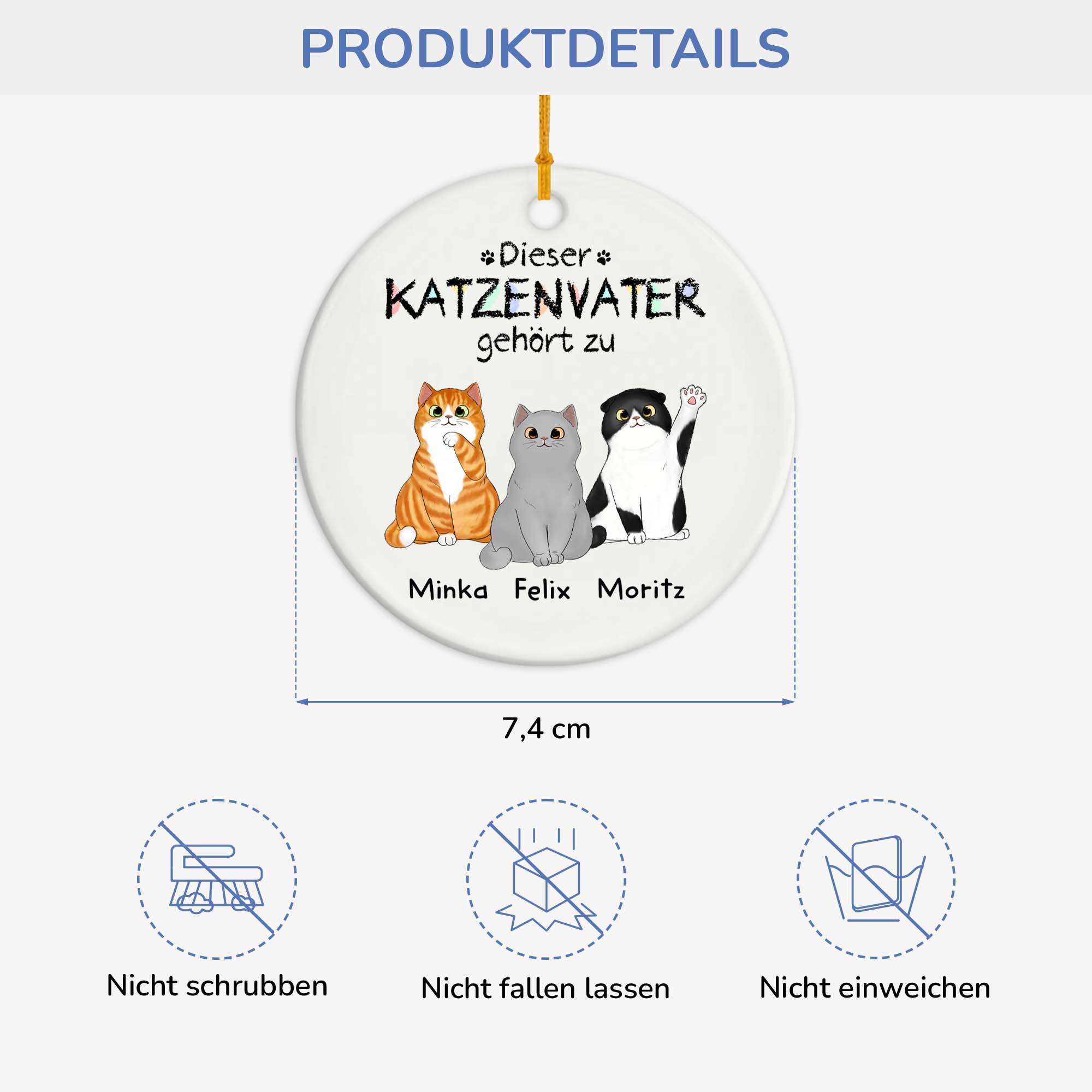 0938OGE3 dieser katzenpapa gehort zu personalisierte keramik ornamente_ katzen lustig 0938O8T8D_f72baf8c c8a0 42ab 8e43 8d8a2a26e3c5