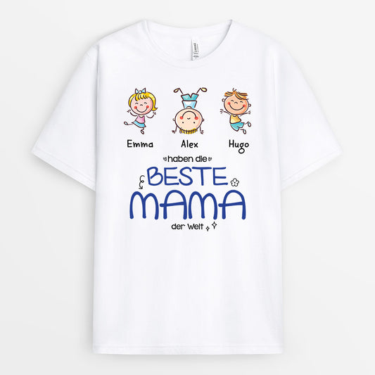 0942AGE1 Personalisierte Geschenke T Shirt Kinder Enkelkinder Mama Oma