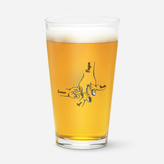 0945IGE1 papa kind eine hand in hand personalisiertes bierglas_ papa 0945ITQ8B