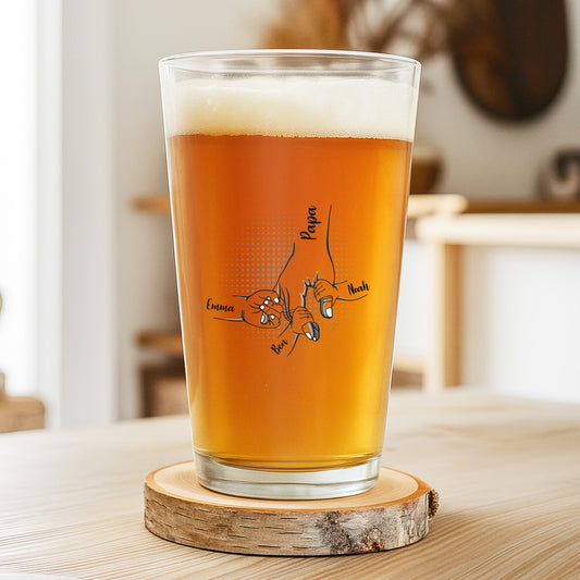 0945IGE2 papa kind eine hand in hand personalisiertes bierglas_ papa 0945ITQ8B