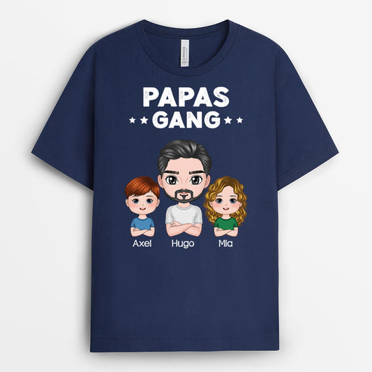 0951AGE1 personalisiertes papas bande t shirt