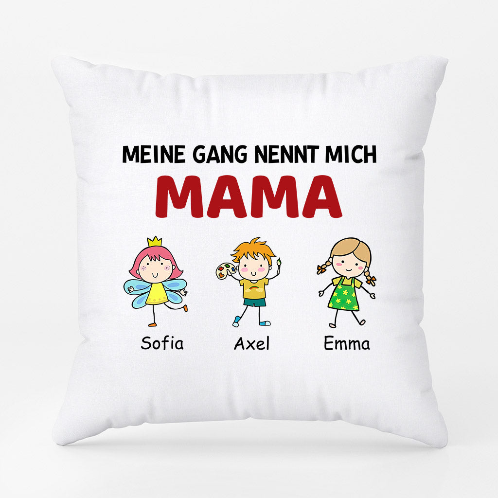 0956PGE1 Personalisierte Geschenke Kissen Kinder Enkelkinder Mama Oma