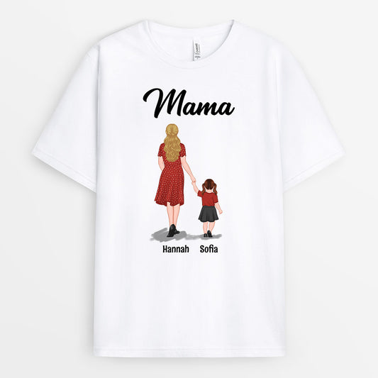 0957AGE1 Personalisierte Geschenke T shirt Kinder Mama Oma