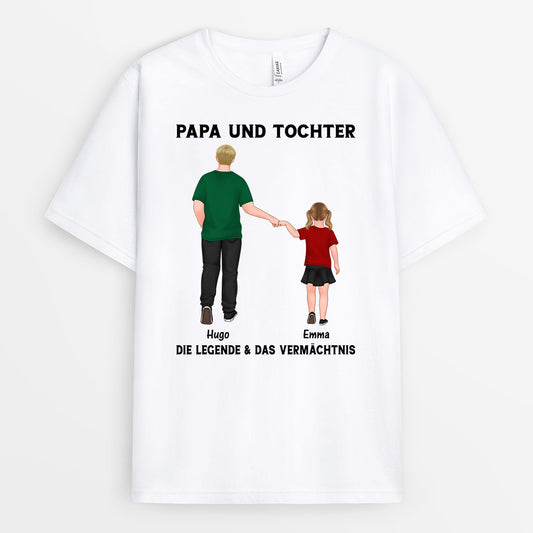 0974AGE1 Personalisierte Geschenke T Shirt Kinder Enkelkinder Papa Opa