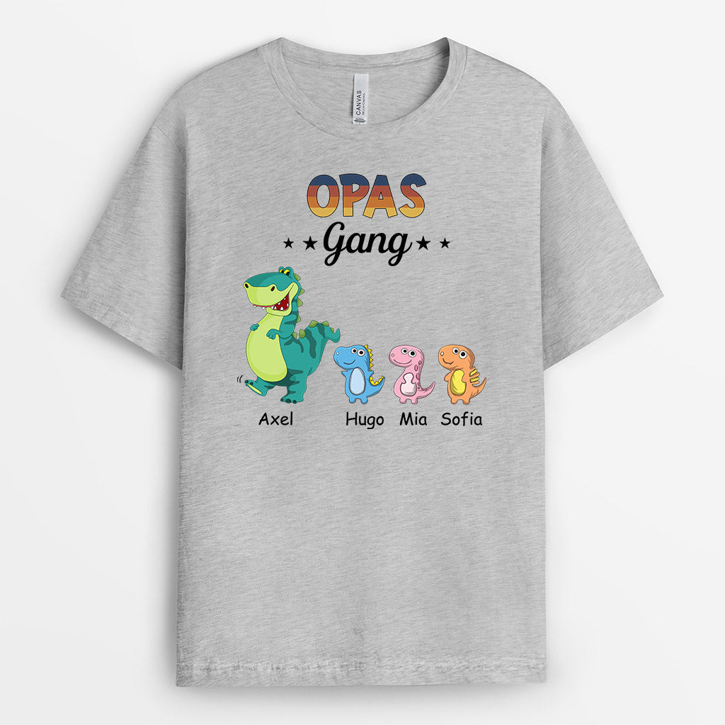 0975AGE2 Personalisierte Geschenke T Shirt Kinder Enkelkinder Saurier Papa Opa_38302720 fee5 482c 8b3e 5f956be7d38c