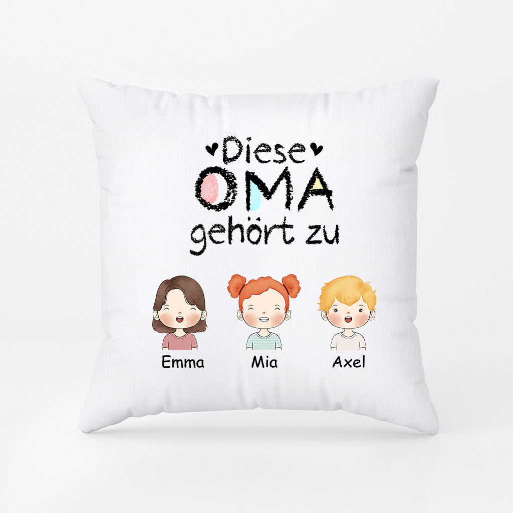 0989PGE2 Personalisierte Geschenke T Shirt Kinder Enkelkinder Mama Oma