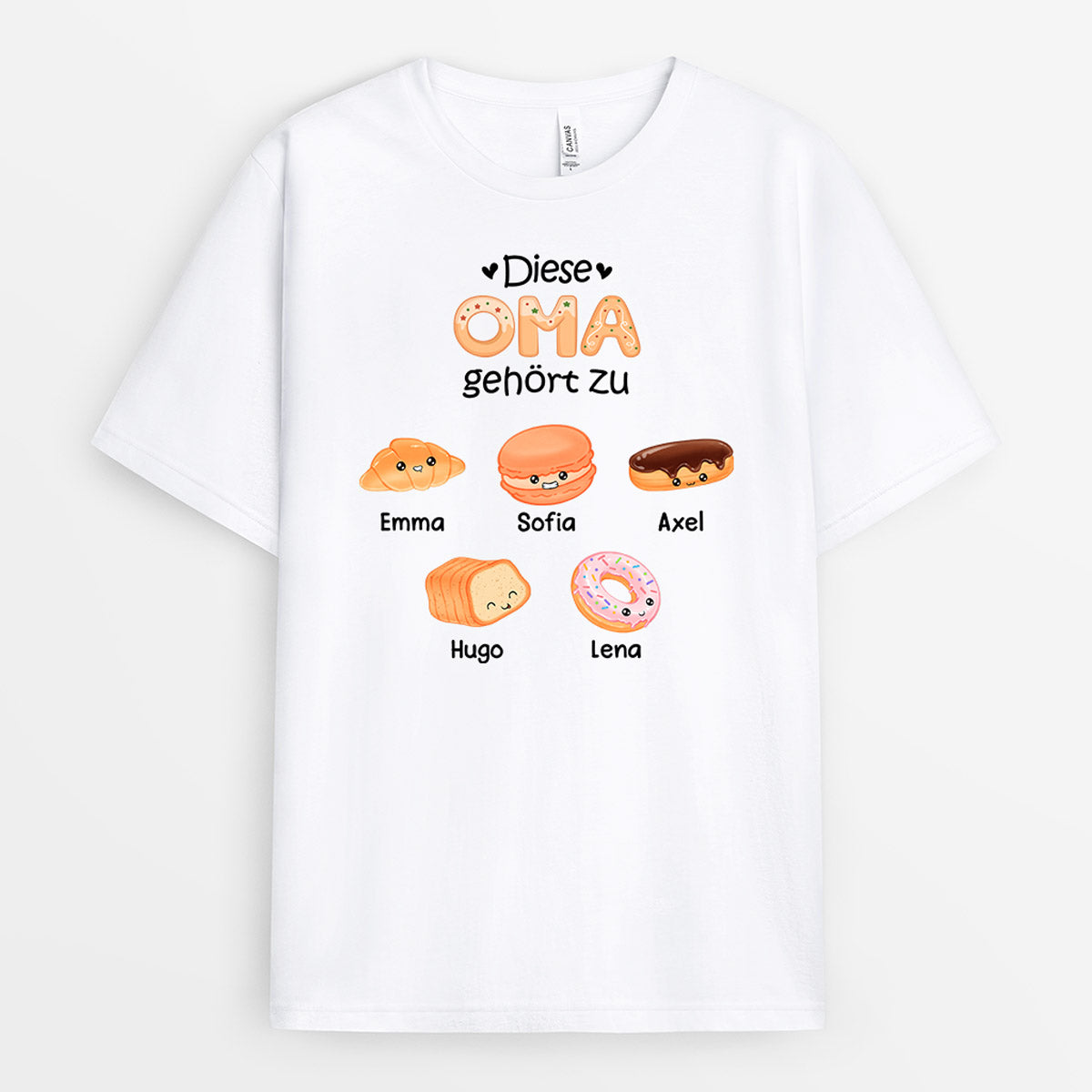 0992AGE1 Personalisierte Geschenke T Shirt Kinder Enkelkinder Mama Oma