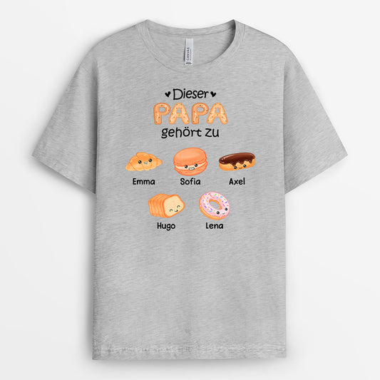 0992AGE1 Personalisierte Geschenke T Shirt Kinder Enkelkinder Papa Opa