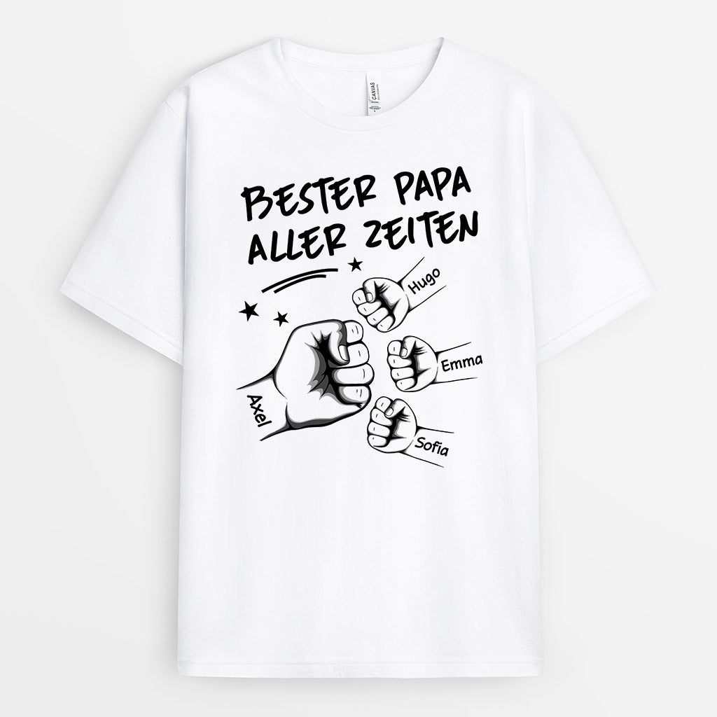 1006AGE1 Personalisierte Geschenke T Shirt Kinder Enkelkinder Papa Opa