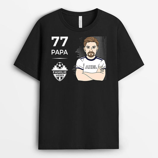 1009AGE1 Personalisierte Geschenke T Shirt Kinder Enkelkinder Fussball Papa Opa_3c8b6b45 3d92 4b20 8a99 9694a03aa25e