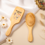 1017AGE2 papas gang buntstifte personalisiertes geschenk  bambus haarburste papamama 1017aoqt8b