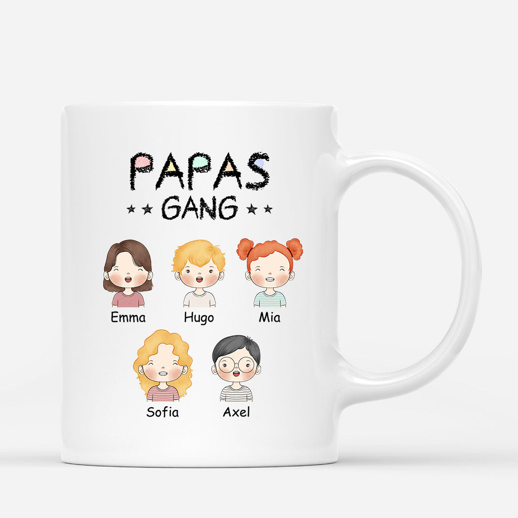 1017MGE1 Personalisierte Geschenke Tasse Kinder Papa Opa