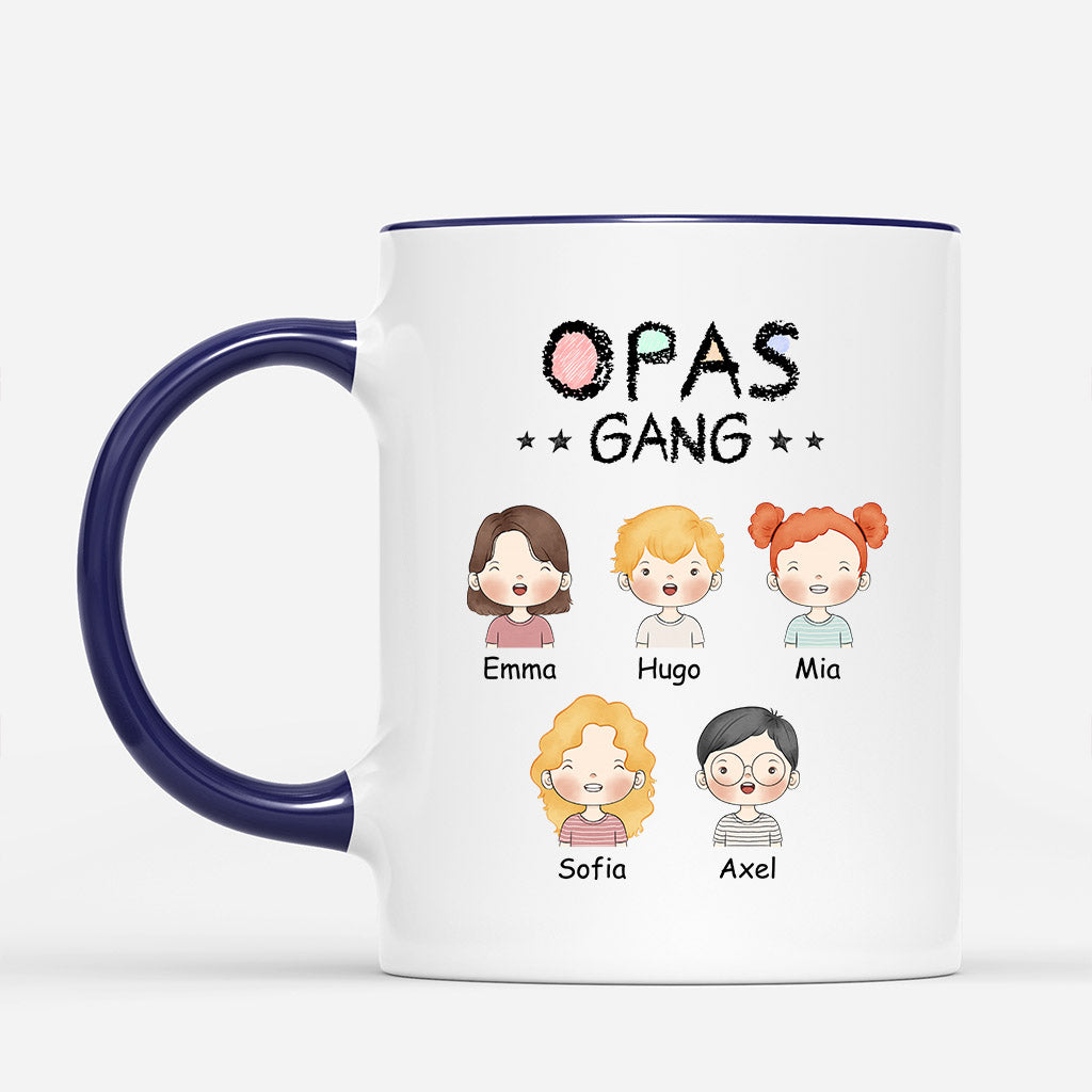 1017MGE2 Personalisierte Geschenke Tasse Kinder Papa Opa