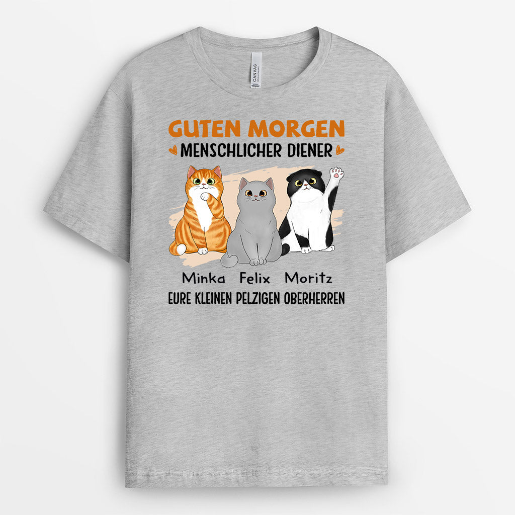 1023AGE2 Personalisierte Geschenke T Shirt Katzen Katzenliebhaber Katzenbesitzer