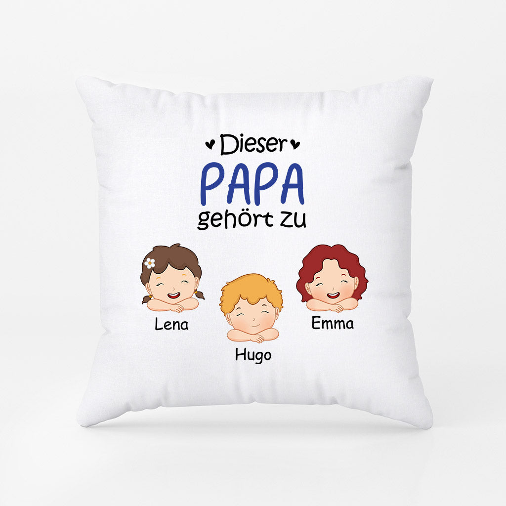 1025PGE1 Personalisierte Geschenke Kissen Kinder Enkel Papa Opa