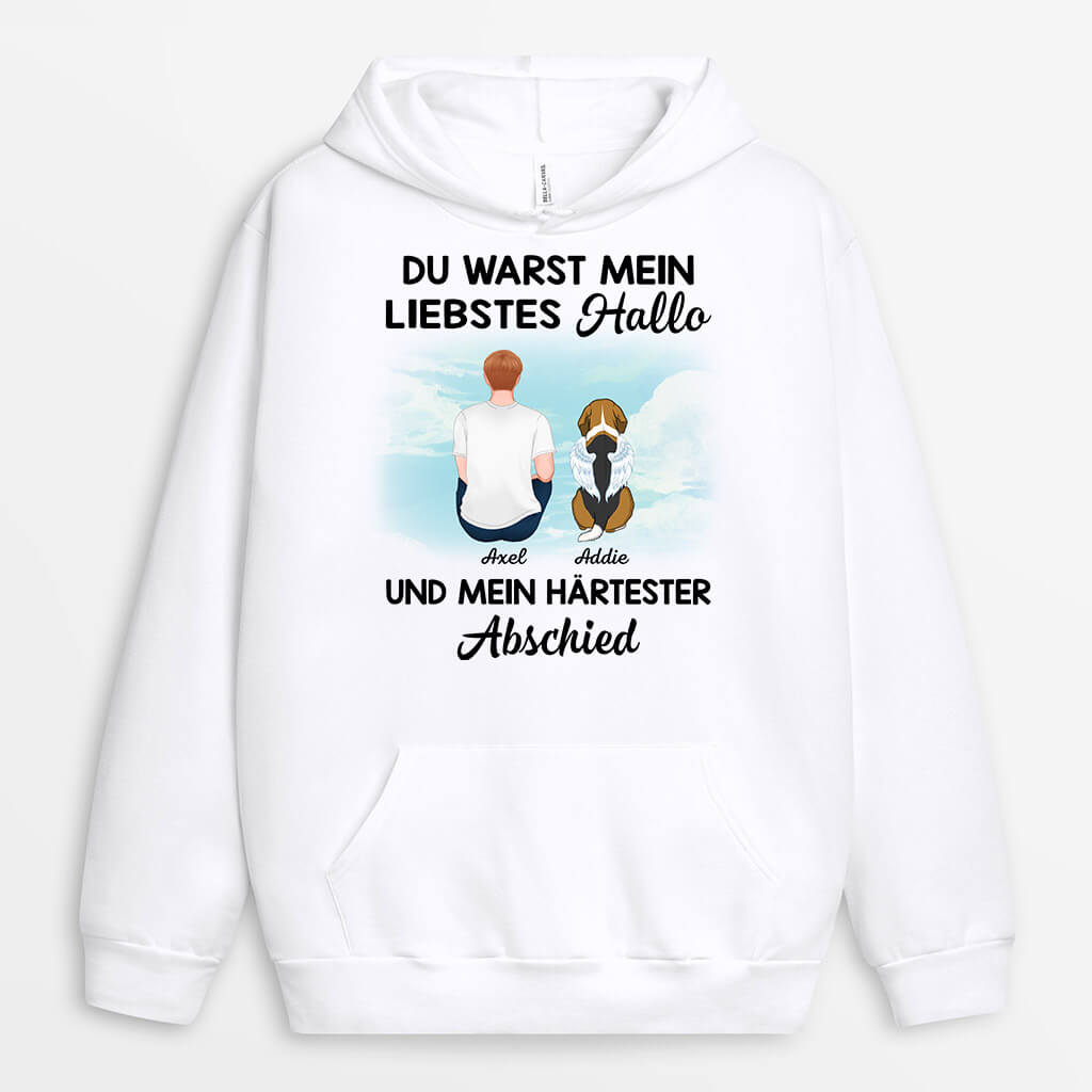 1028HGE2 Personalisierte Geschenke Hoodie Hunde Hundeliebhaber Hundebesitzer