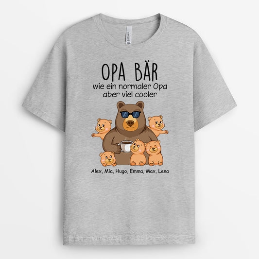 1029AGE2 Personalisierte Geschenke T Shirt Kinder Bar Papa Opa