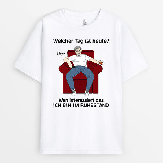 1039AGE1 Personalisierte Geschenke T Shirt Papa Opa