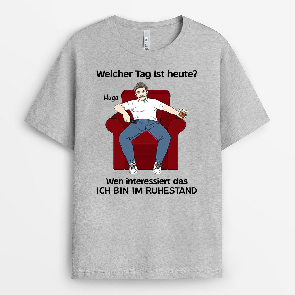 1039AGE2 Personalisierte Geschenke T Shirt Papa Opa