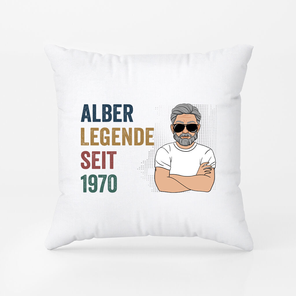 1040PGE1 Personalisierte Geschenke Kissen Legende Papa Opa