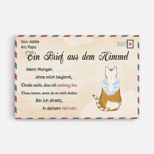 1042CGE1 Personalisierte Geschenke Leinwand Katzen Katzenliebhaber Katzenbesitzer