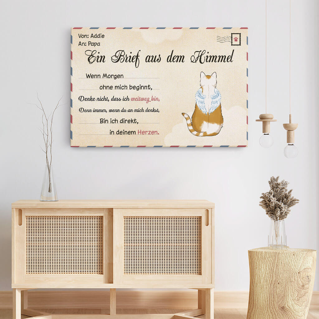 1042CGE3 Personalisierte Geschenke Leinwand Katzen Katzenliebhaber Katzenbesitzer