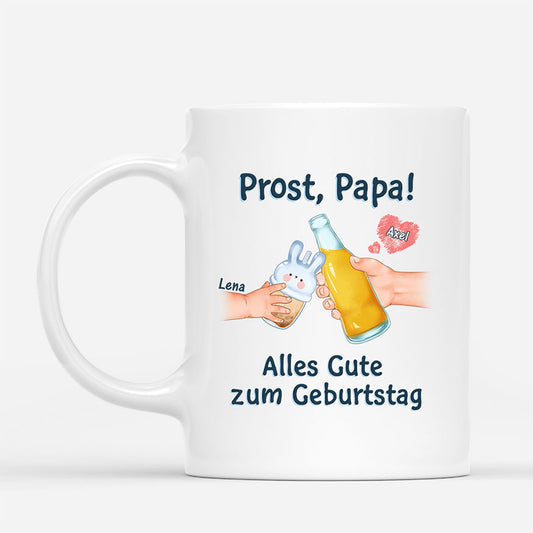 1047MGE1 Personalisierte Geschenke Tasse Kinder Papa Opa