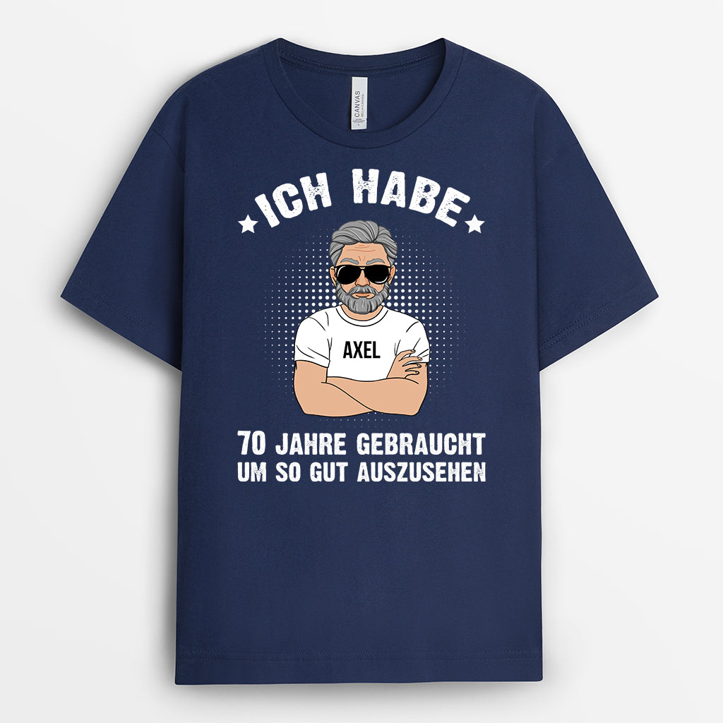 1048AGE2 Personalisierte Geschenke T Shirt Kinder Cool Papa Opa