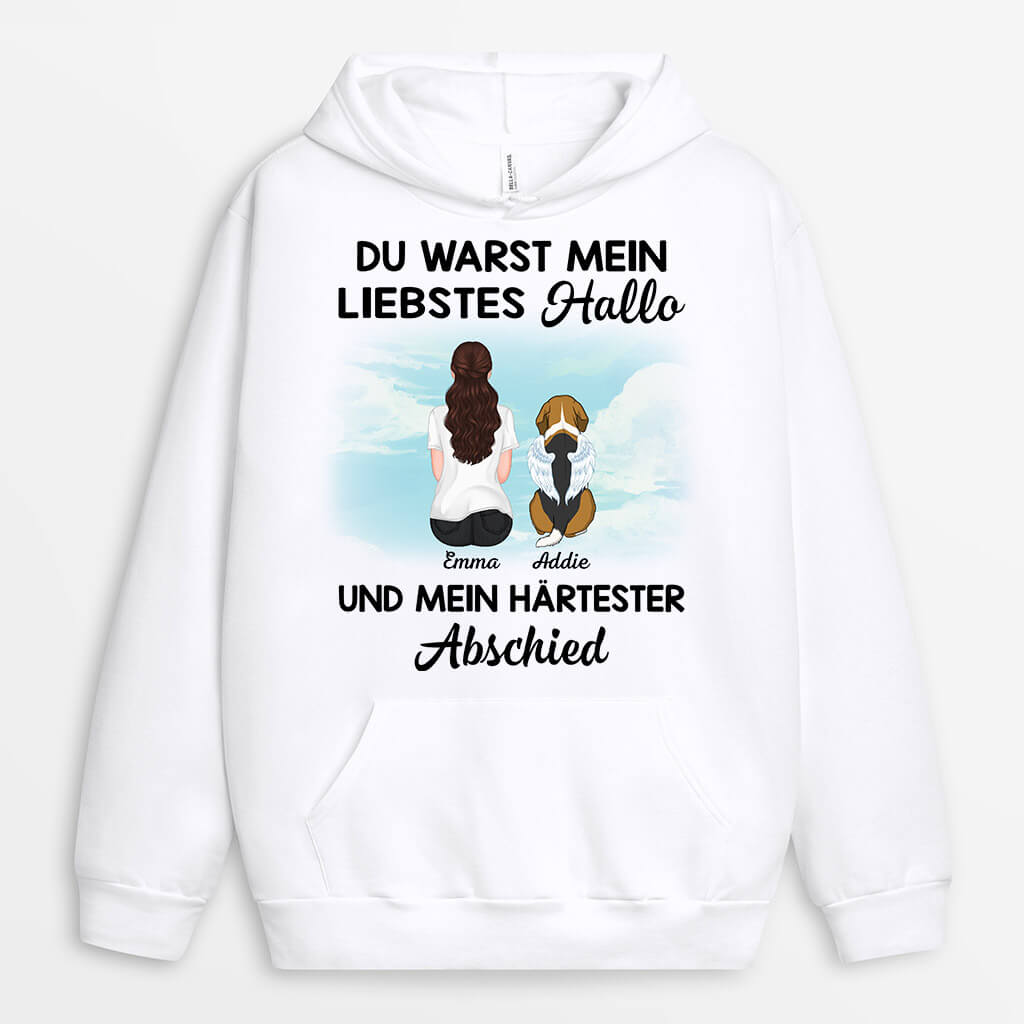 1052HGE2 Personalisierte Geschenke Hoodie Hunde Hundeliebhaber Hundebesitzer