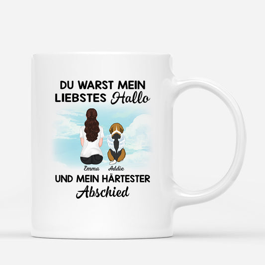 1052MGE1 Personalisierte Geschenke Tasse Hunde Hundeliebhaber Hundebesitzer