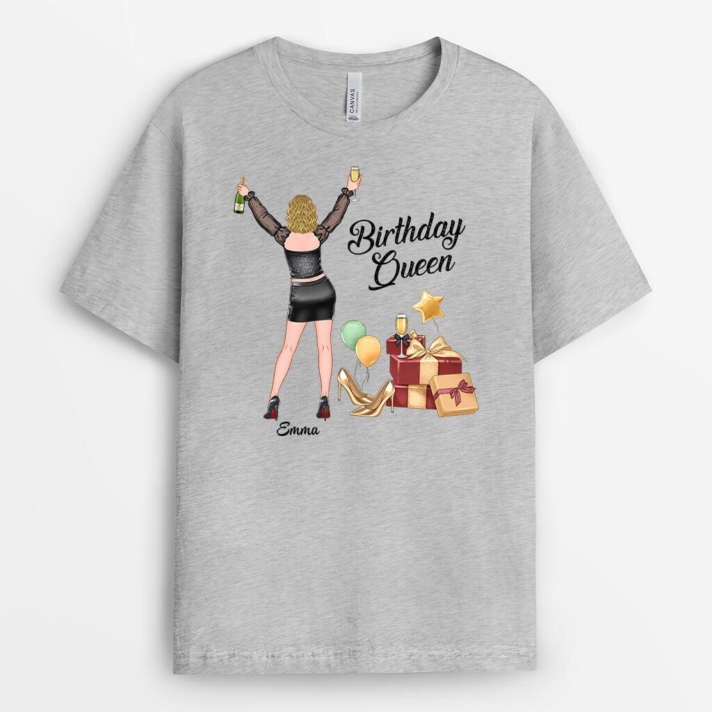 1054AGE2 Personalisierte Geschenke T Shirt Geburtstag Frauen Konigin Oma Mama Freundin_8ad2ea2e b5c6 4e80 acf1 b37749dca286