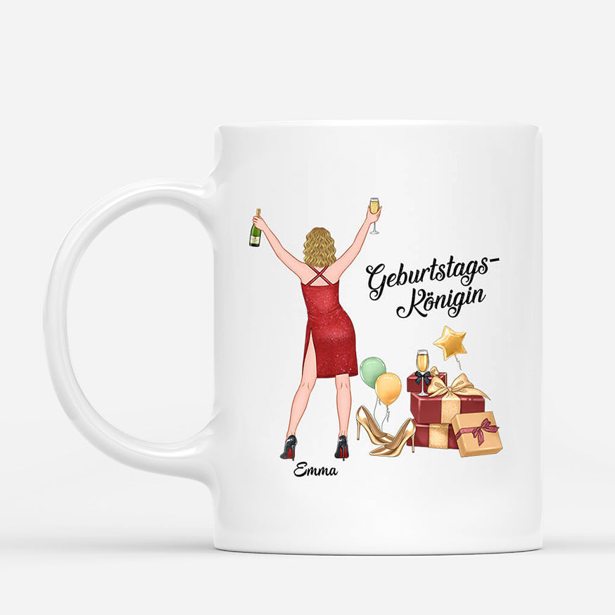 1054MGE1 Personalisierte Geschenke Tassen Geburtstag Frauen Konigin Oma Mama Freundin_33b68a9c b21f 477b 9435 14e7aea6c182