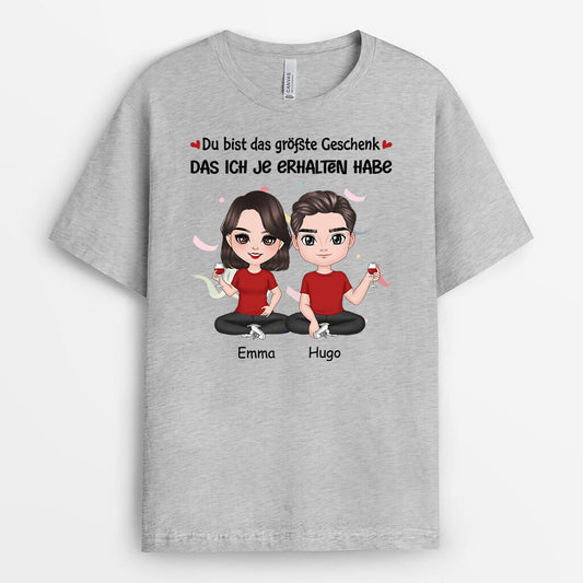1061AGE1 Personalisierte Geschenke T Shirts Freund Freundin Paare