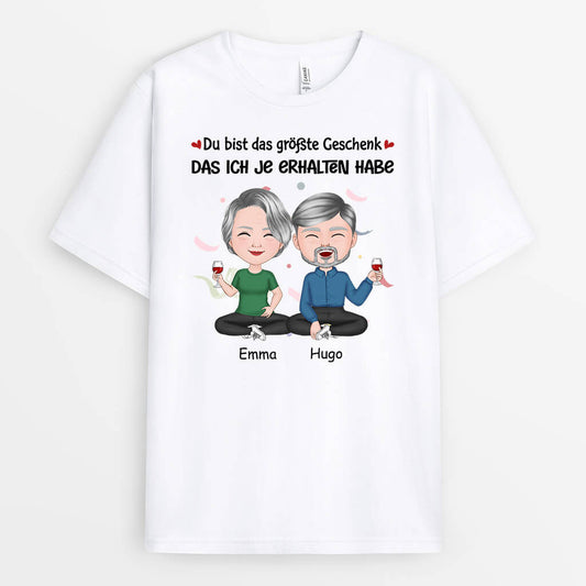 1061AGE2 Personalisierte Geschenke T Shirts Freund Freundin Paare