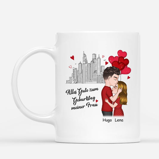 1072MGE1 Personalisierte Geschenke Tassen Frau Freundin Paare