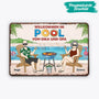 1079EGE2 Personalisierte Geschenke Turschilder Oma Opa Pool Sommer