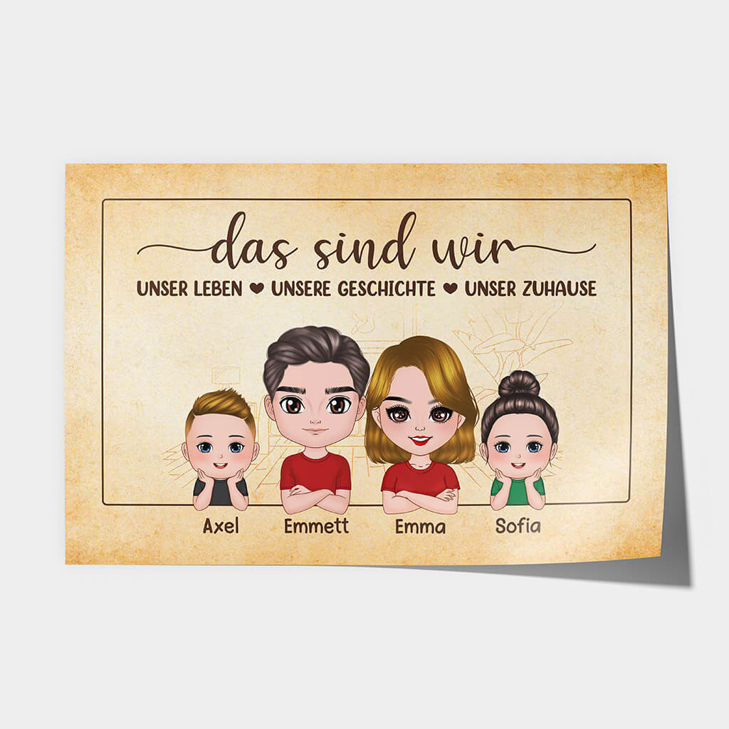 1083SGE1 Personalisierte Geschenke Leinwand Paare Ehepaare