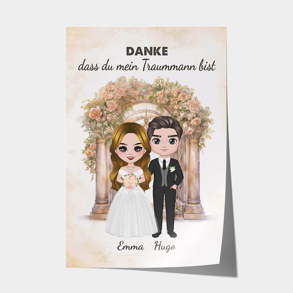 1089SGE1 Personalisierte Geschenke Poster Ehepaare Paare Freund Mann