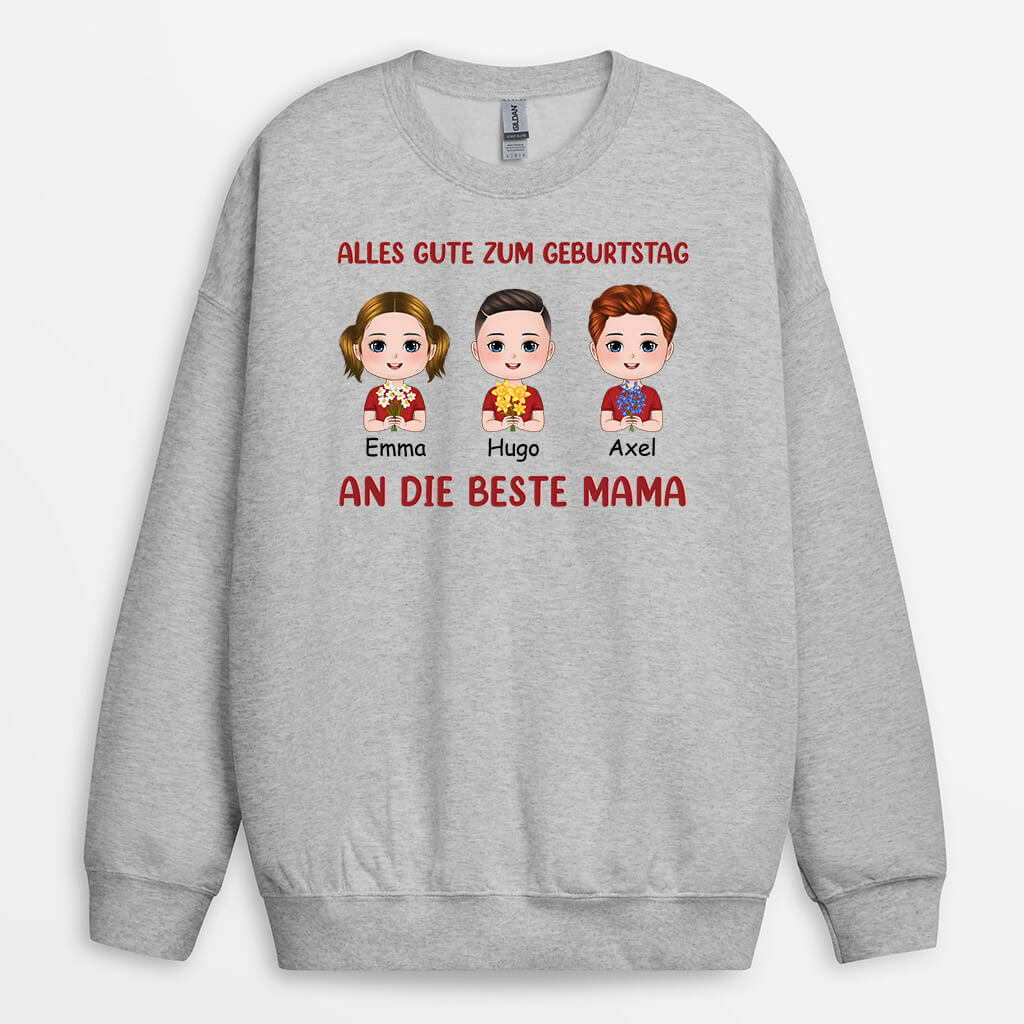 1097AGE1 Personalisierte Geschenke T Shirts Geburtstag Mama Oma Frauen Muttertag