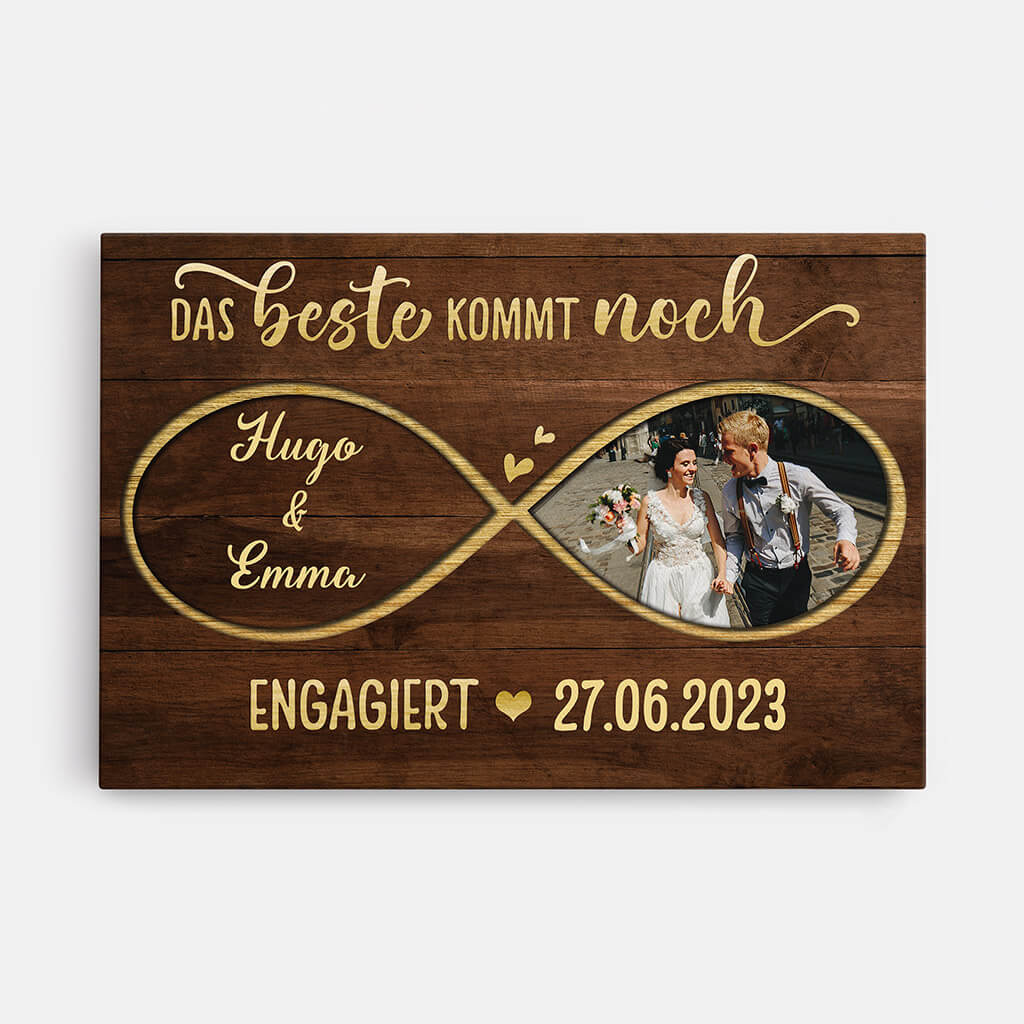 1108CGE1 Personalisierte Geschenke Leinwand Verlobung Ehepaare Ehemann Ehefrau