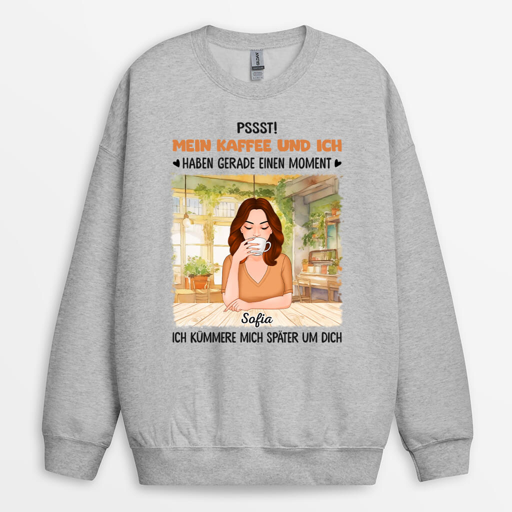 1118WGE1 Personalisierte Geschenke Pullover Kaffeeliebhaber