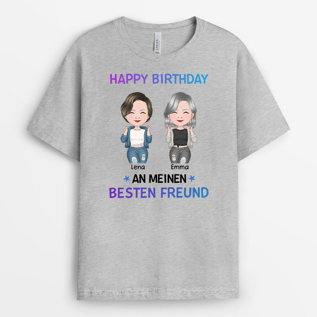 1126AGE2 Personalisierte Geschenke T Shirts Beste Freundin Geburtstag