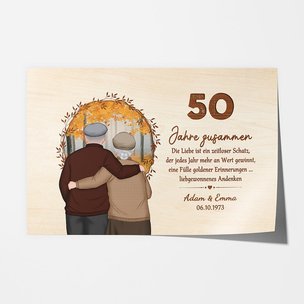 1130SGE1 Personalisierte Geschenke Posters Familie Opa Oma 50 Jahrestag