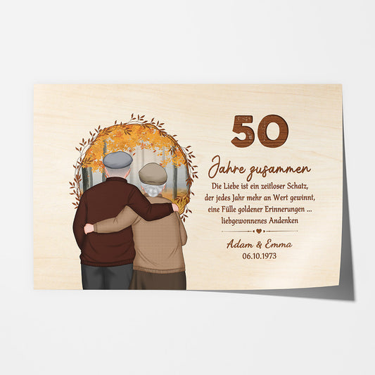 1130SGE1 Personalisierte Geschenke Posters Familie Opa Oma 50 Jahrestag