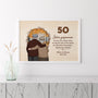 1130SGE3 Personalisierte Geschenke Posters Familie Opa Oma 50 Jahrestag