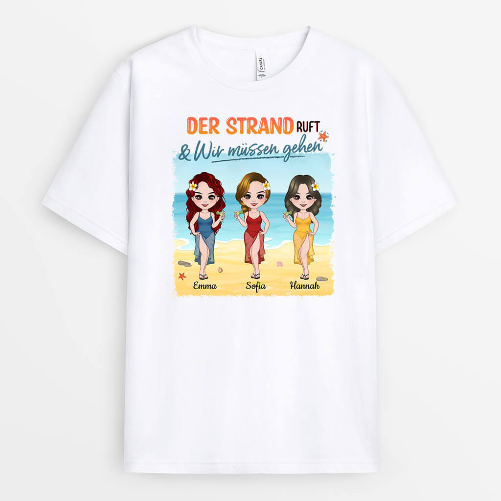 1133AGE1 Personalisierte Geschenke T Shirts Sommer Strand