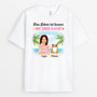 1135AGE1 Personalisierte Geschenke T Shirts Katzenbesitzer Frauen Strand Sommer